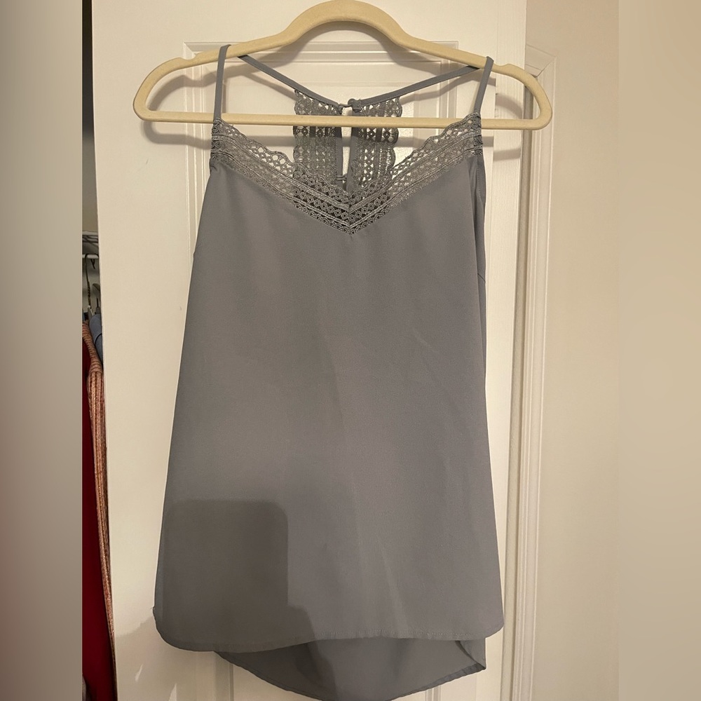 Lace detailed cami top